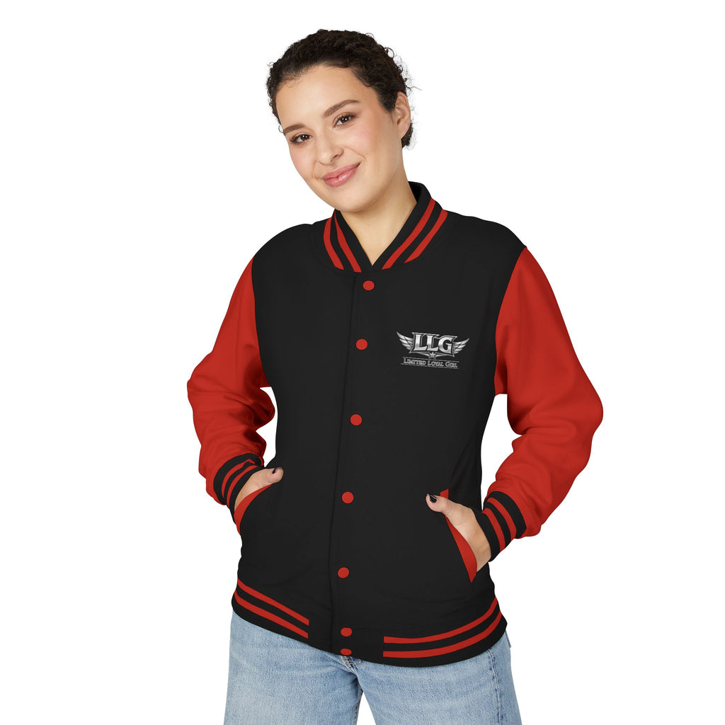 Bunda LLG Wing Logo Letterman | Čierna a biela
