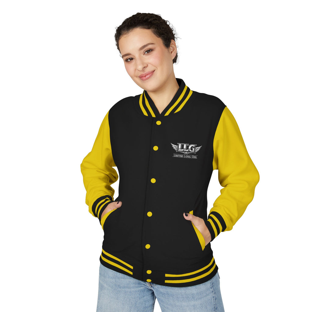 Bunda LLG Wing Logo Letterman | Čierna a biela