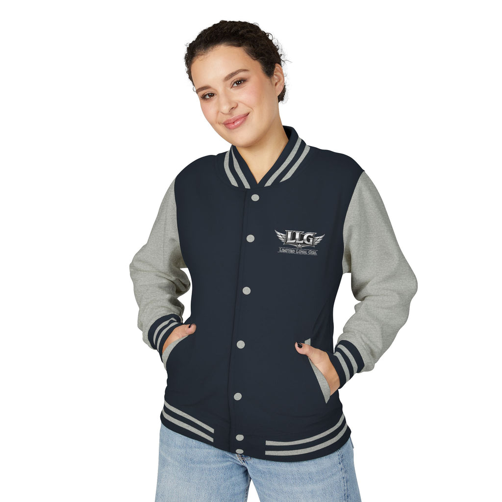 Bunda LLG Wing Logo Letterman | Čierna a biela