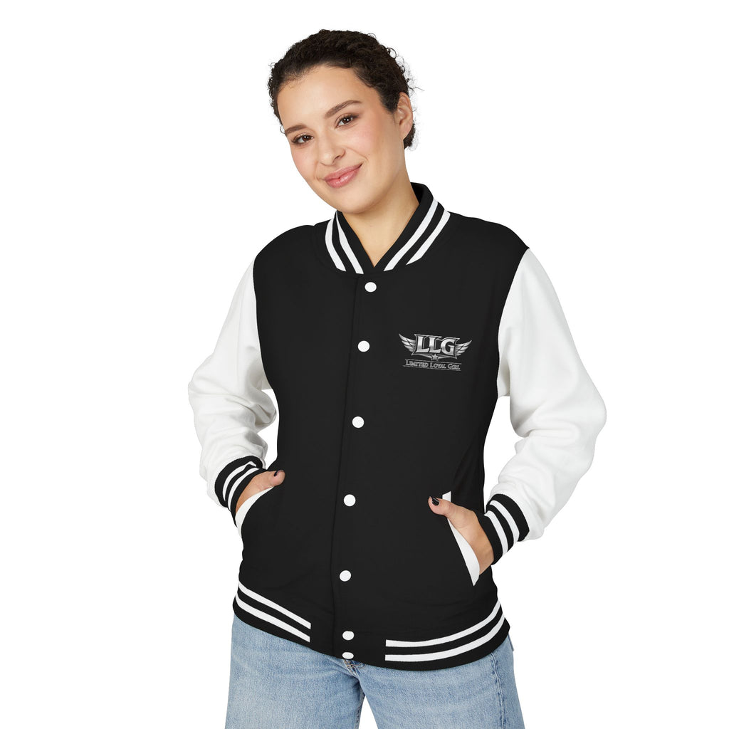 Bunda LLG Wing Logo Letterman | Čierna a biela