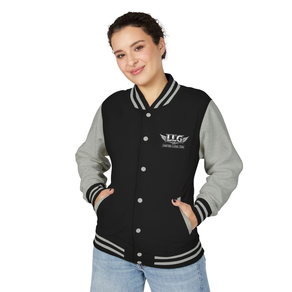 Bunda LLG Wing Logo Letterman | Čierna a biela