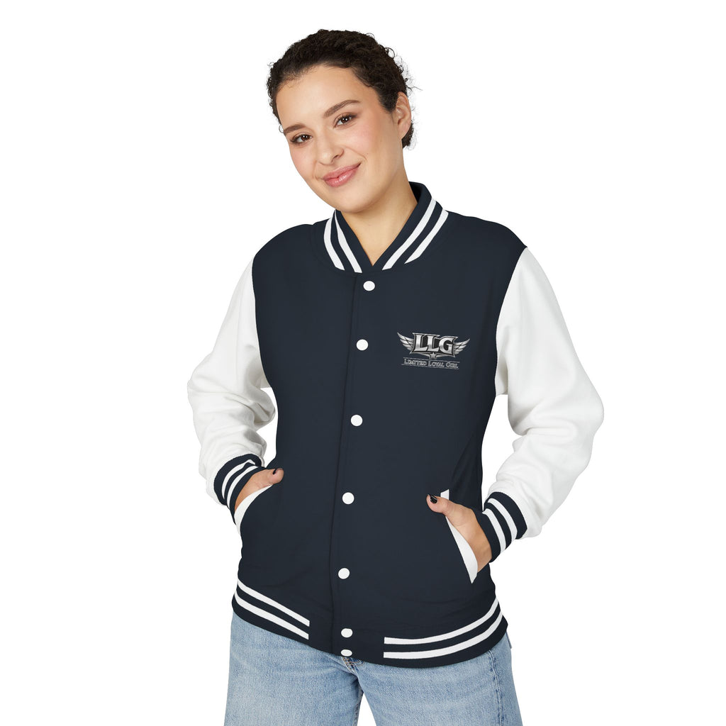 Bunda LLG Wing Logo Letterman | Čierna a biela
